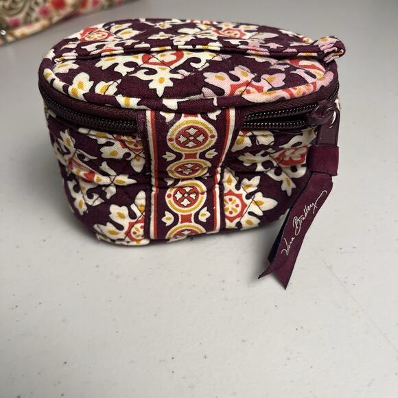 Vera Bradley Accessory Lot Crossbody Purse Trifold Wallet Cosmetic Bag & Pencils - Picture 9 of 16